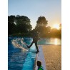 Freies Tauchen im Schwimmbad